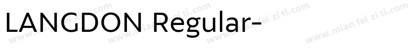 LANGDON Regular字体转换
